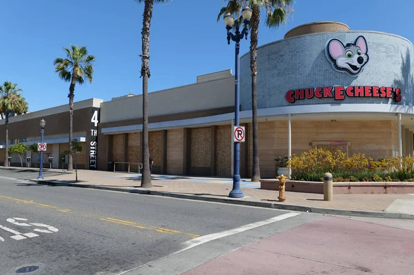 Long Beach Estados Unidos Junio 2020 Restaurante Chuck Cheeses Vandaliza — Foto de Stock