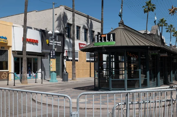 Santa Monica Usa Junio 2020 Tercer Paseo Callejero Atrincherado Abordado — Foto de Stock