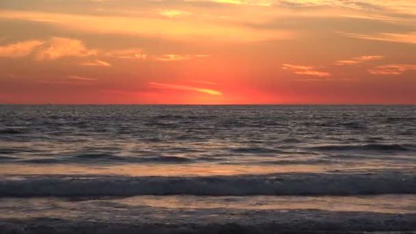 Beautiful Sunset Pacific Ocean — Stock Video