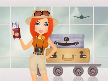 Pasaport ile kız resmi