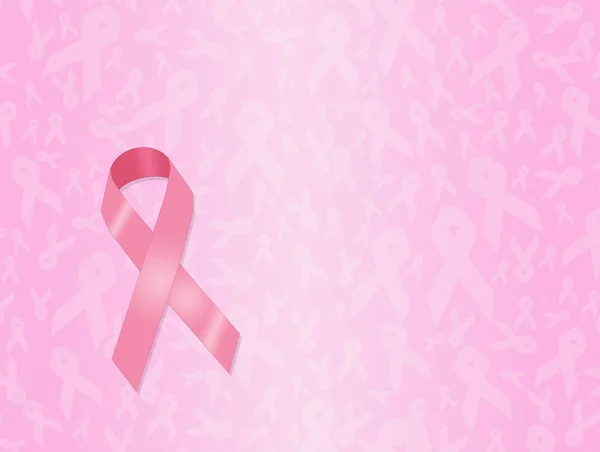 Illustration Breast Cancer Ribbon — Stock Photo, Image