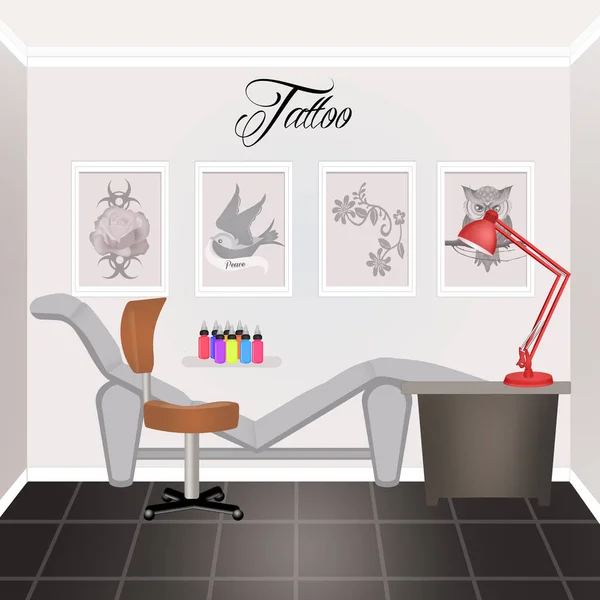 Illustration Tattoo Studio — Stock Photo, Image