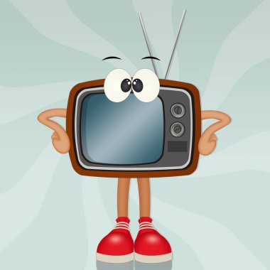 güzel televizyon karikatür çizimi