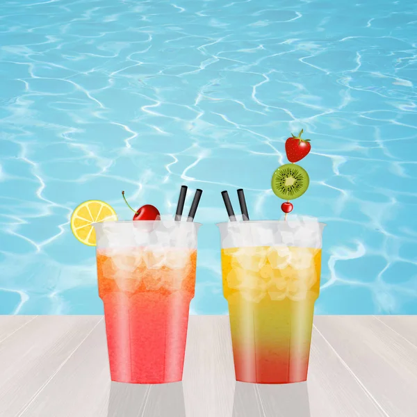 Illustration Cocktail Summer — Stock Photo, Image