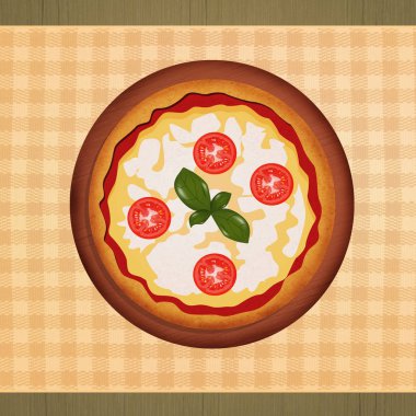 Tablo menüsünde İtalyan pizza