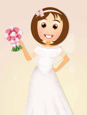 çiçekli gelin gösterimi