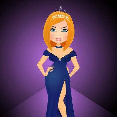 Kız Güzellik Yarışması çizimi