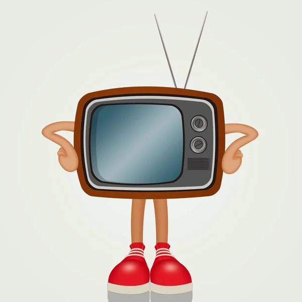 Ilustracja Śmieszne Telewizja — Zdjęcie stockowe