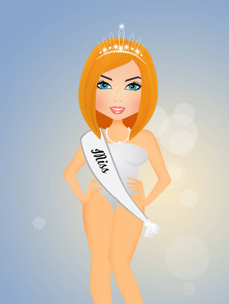 illustration of beauty contest