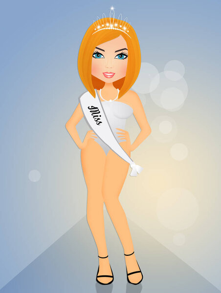 illustration of beauty contest