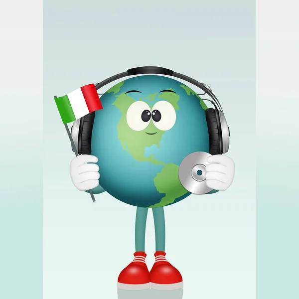 illustration of Italian language course
