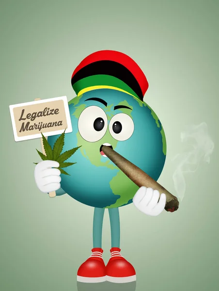 Legalizar Cannabis Mundo — Fotografia de Stock