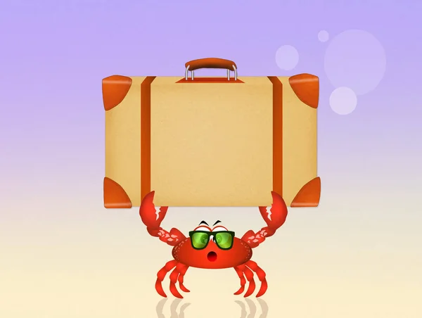 Illustration Von Krabben Urlaub — Stockfoto