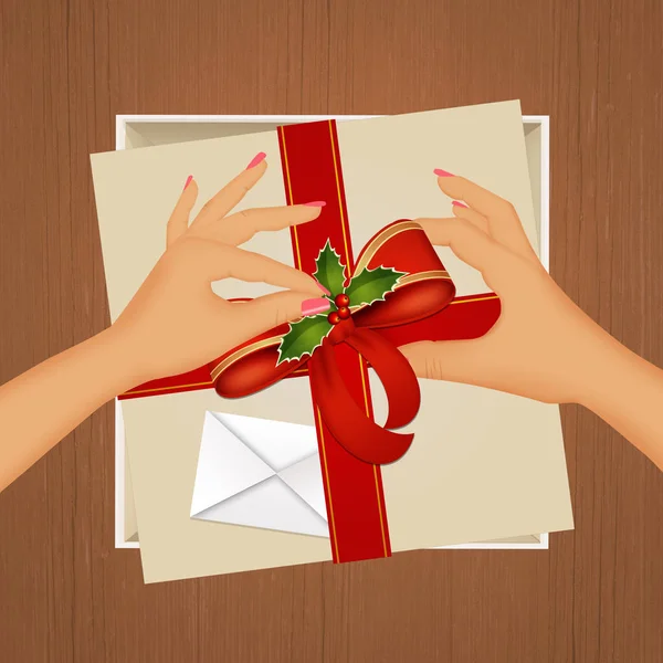 Illustration Prepare Christmas Gifts — Stock Photo, Image