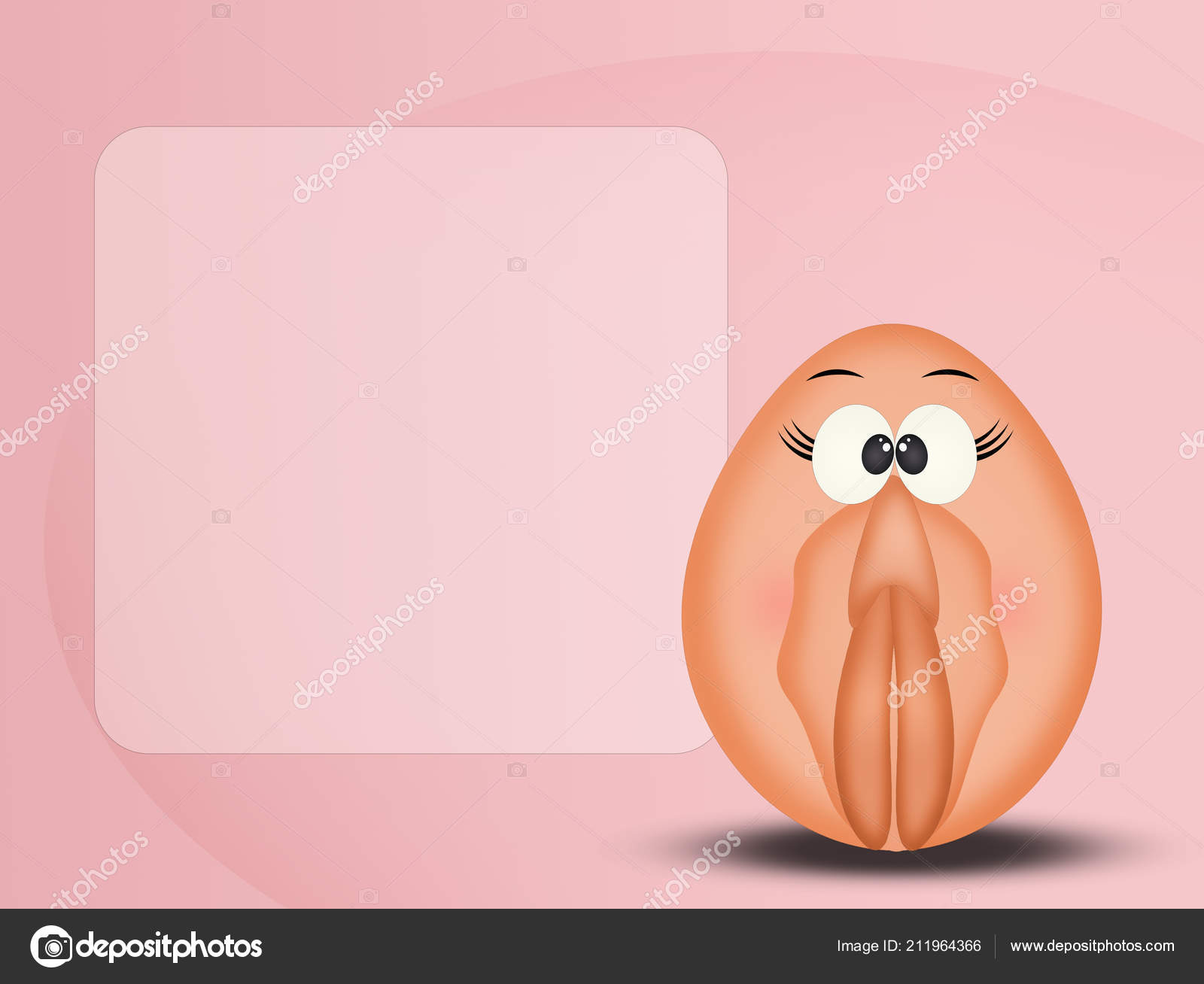 Illustration Vagina Cartoon Funny Face Stock Illustration by ©adrenalina  #211964366