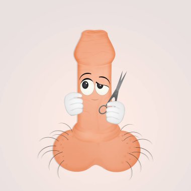 funny illustration of circumcision clipart