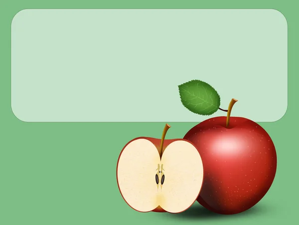 Illustration Apple Label — Stock Photo, Image