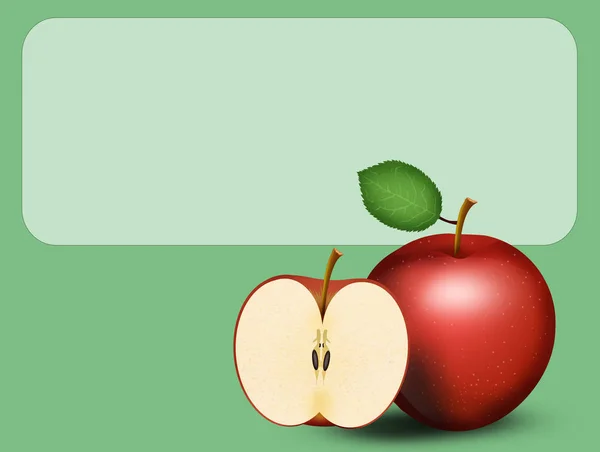 illustration of apple label