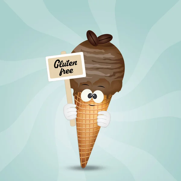 Ilustrace Bezlepkové Zmrzliny — Stock fotografie