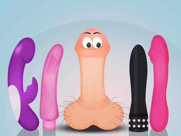 Funny Penis Sexy Toys — Stock Photo, Image