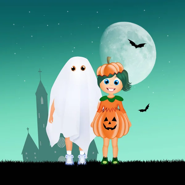 Children Halloween Costume — Stock Photo, Image