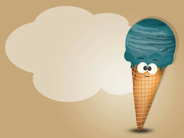 Illustration Smell Flavored Ice Cream — Stock Photo, Image