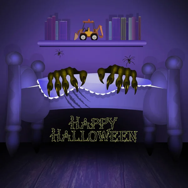 Illustrazione Della Notte Dell Orrore Halloween — Foto Stock