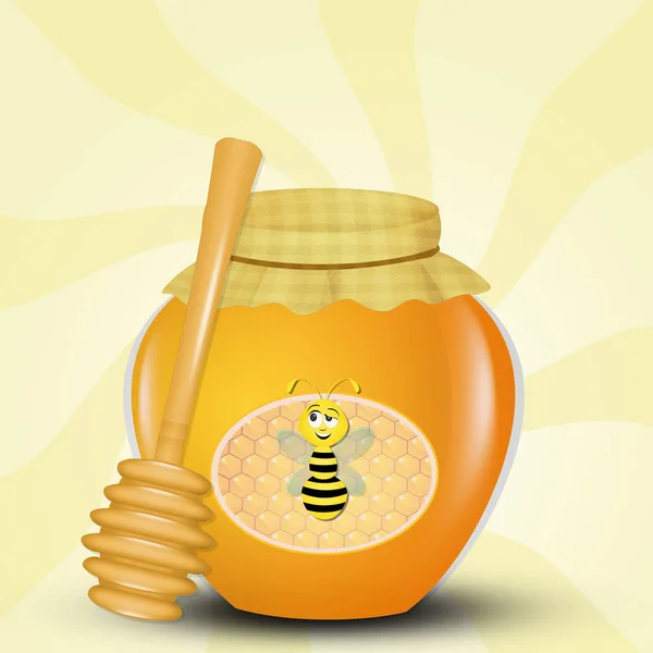 Ilustracja Sweet Honey — Zdjęcie stockowe