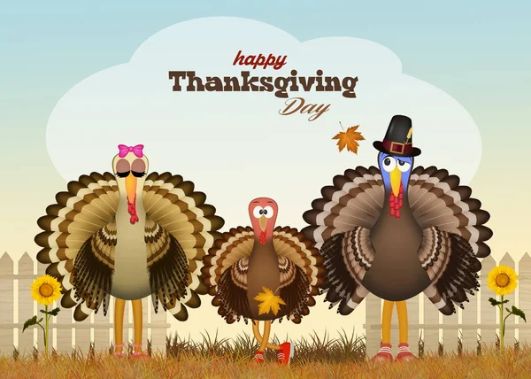 Postcard Thanksgiving Day — Stock Photo, Image