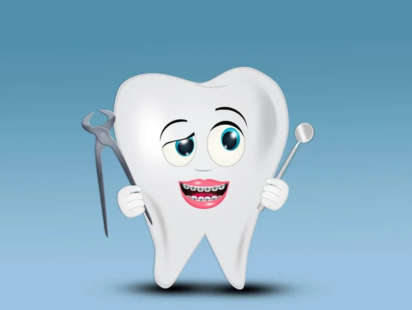 Illustration Teeth Appliance — Stock Photo, Image