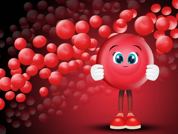 Illustratie Van Rode Bloedcellen — Stockfoto