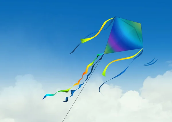 Illustration Kite Sky — Stock Photo, Image