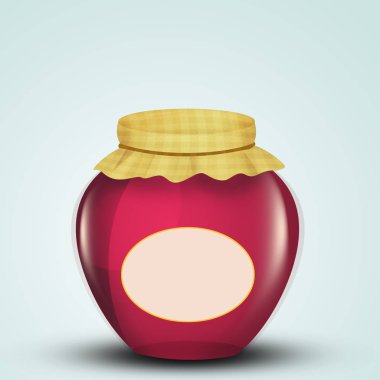 reçel kavanoz içinde gösteren resim