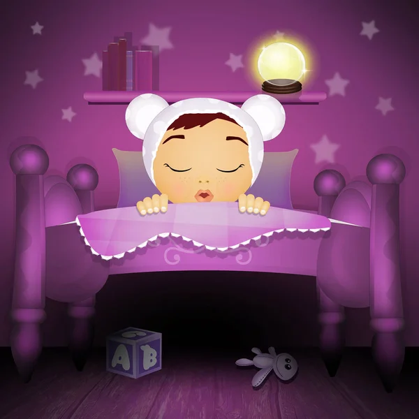 Baby Girl Bedroom Stars — Stock Photo, Image