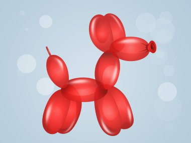 bir köpek şeklinde balon