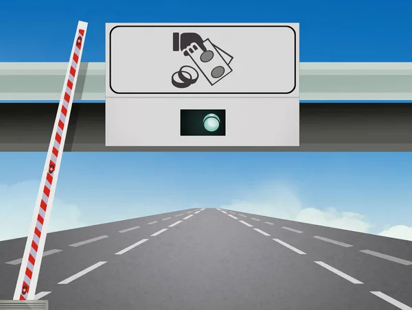 Illustration Der Autobahnausfahrt — Stockfoto