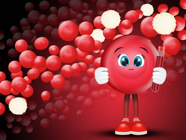 illustration of red blood cells