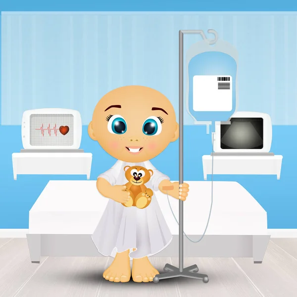 Illustration Leukemia Children — Stock Photo, Image