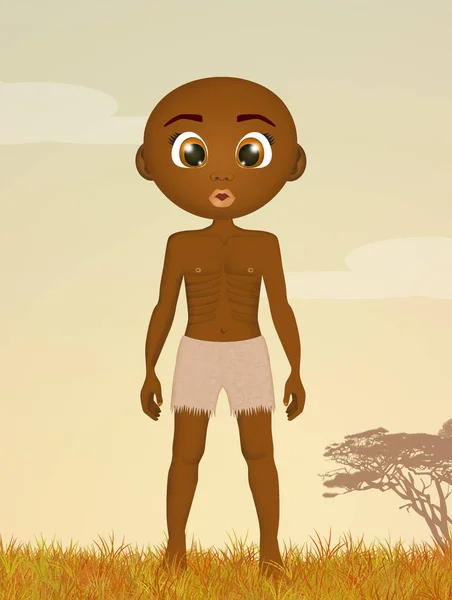 Illustration Enfant Africain — Photo