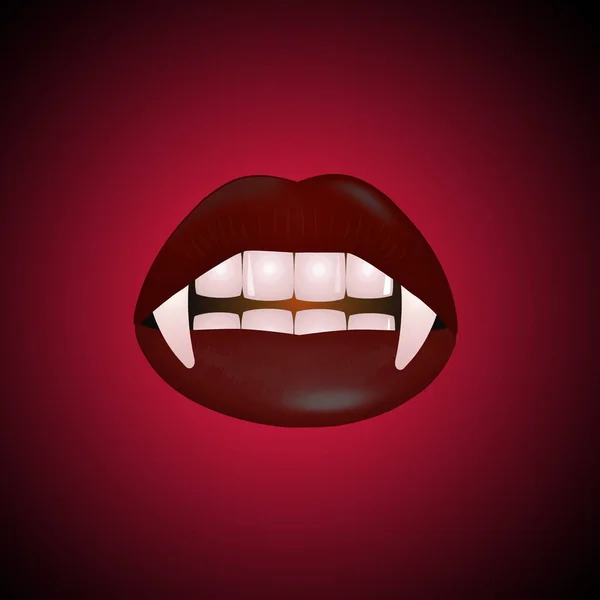 illustration of vampire\'s mouth