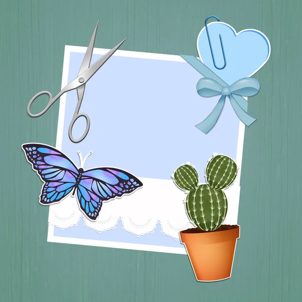 Ilustración Del Estilo Scrapbooking — Foto de Stock