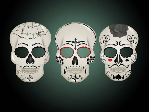 masks of skulls for the day of death