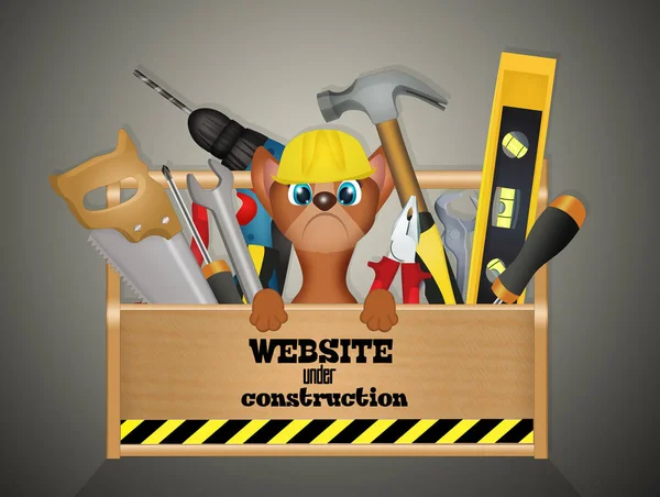 Ilustração Website Construção — Fotografia de Stock