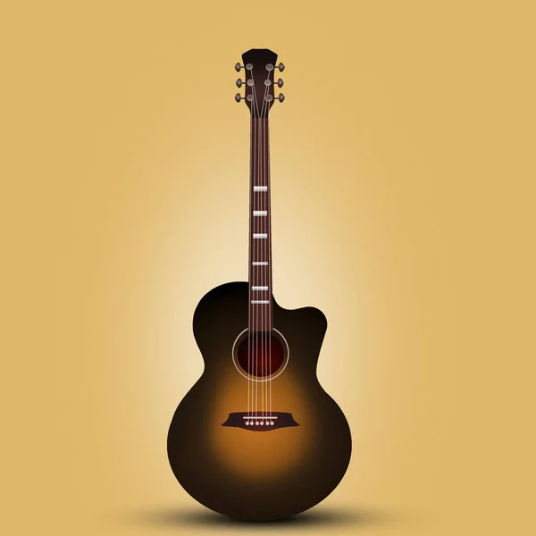 Ilustração Guitarra Fundo Neutro — Fotografia de Stock