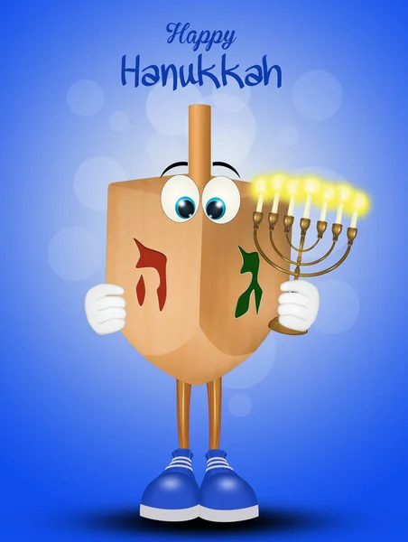 Feliz Hanukkah Festival Luces —  Fotos de Stock