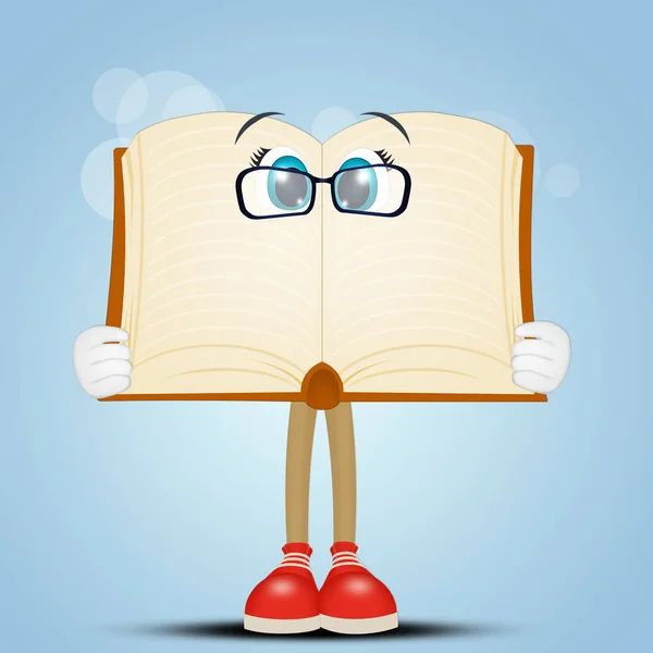 Illustration Funny Book — Stock Photo, Image