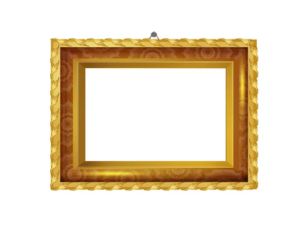 Ilustração Moldura Dourada — Fotografia de Stock