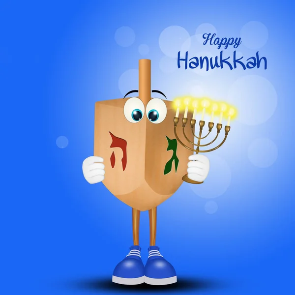 Feliz Hanukkah Festival Luces —  Fotos de Stock