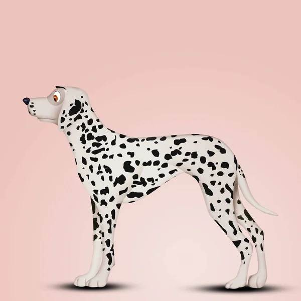 Ilustrasi Anjing Dalmatian — Stok Foto