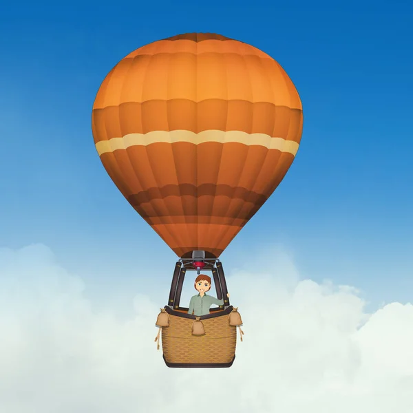 hot air balloon in the sky